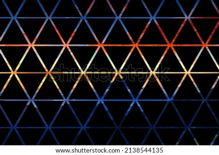 Dark Triangles background. Different energy under triangle in dark technology modern futuristic background vector illustration. triangle comb texture grid.