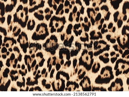 Leopard skin pattern, animal leather design Royalty-Free Stock Photo #2138562791