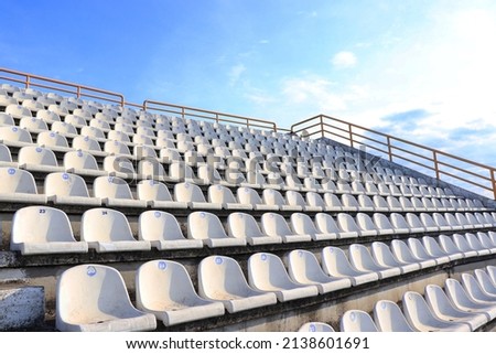 View of the stadium seats