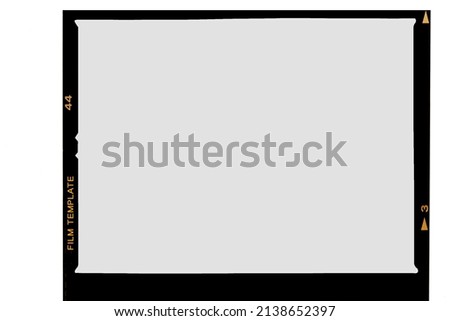 Medium format color film frame.With white space.text space.