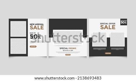 Sale square template for social media posts, mobile apps, banners design, web or internet ads.