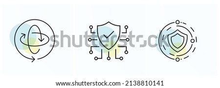 Improve Efficiency, Integrated OT Security and Minimize Safety Risk Icons Royalty-Free Stock Photo #2138810141