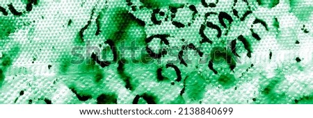 Animal Textile Background. Mint Leopard Print. Lime Skin Fabric Animal. Colorful Leopard. Line Art Design. Emerald Snake Texture. 