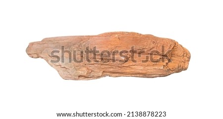 Natural sedimentary rock isolated on white background , clipping path Royalty-Free Stock Photo #2138878223