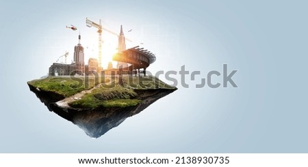 Real estate concept . Mixed media Royalty-Free Stock Photo #2138930735