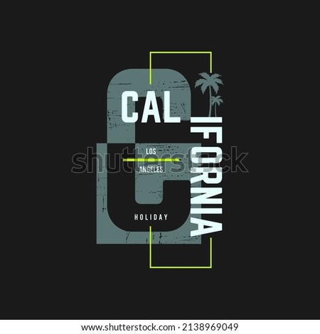 califoria beach illustration typography. perfect for t shirt design etc.
