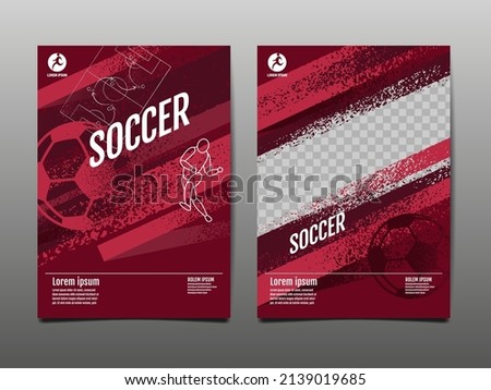 Template Sport Layout Design, soccer football