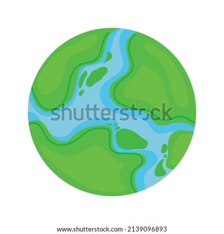 Animated Earth Planet Icon Vector World Globe Illustration Design