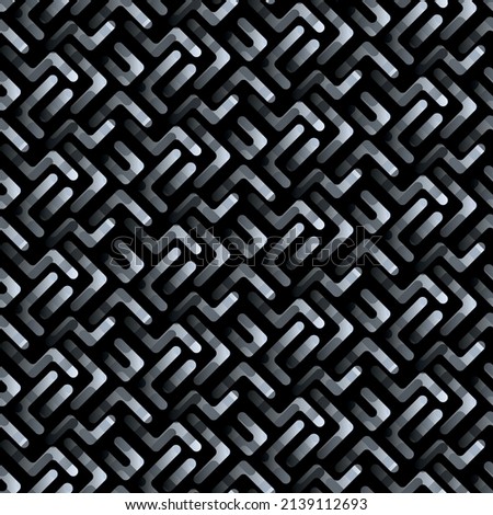 Seamless black gradient geometric pattern. modern wallpaper design. 