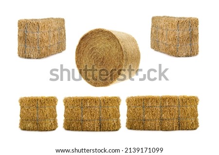 hay isolated on a white background Royalty-Free Stock Photo #2139171099