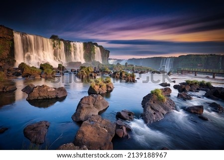 Photo of the Iguazu Falls in Brazil Royalty-Free Stock Photo #2139188967
