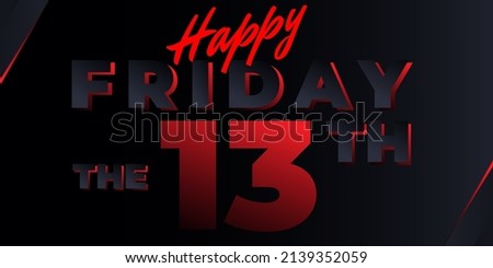 Happy Friday 13th background template