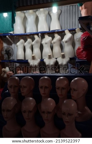 mannequin shop in traditional market