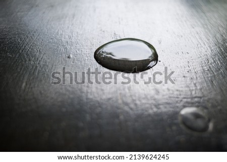 water drops on the table