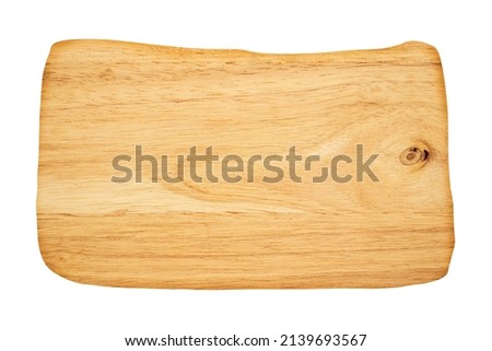 Old wooden sign board isolated on white background with clipping path