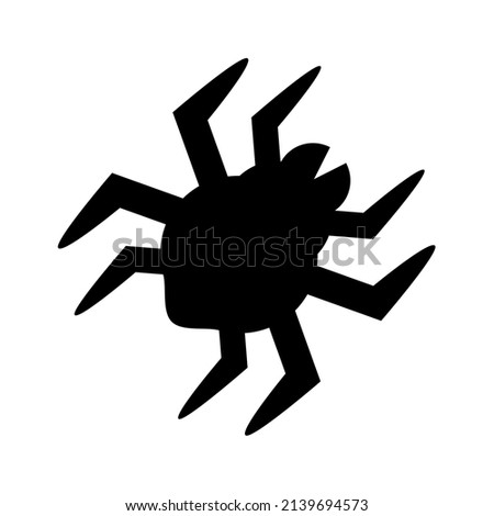 Parasite mite or bug icon. Outline parasite mite vector icon for web design isolated on white background.
