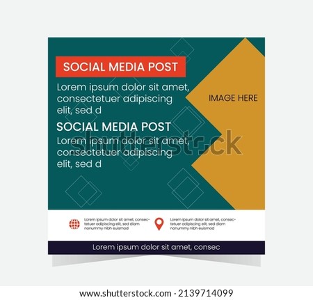Social media post ad banner 