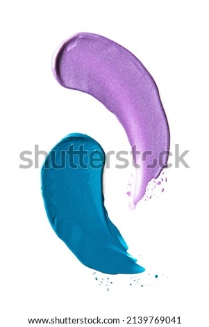 purple and blue paint swatches