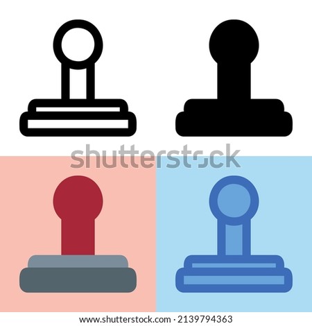 Illustration vector graphic of Stamp Icon. Perfect for user interface, new application, etc