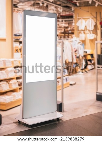Blank Digital frame Sign stand Retail shop Advertising banner 