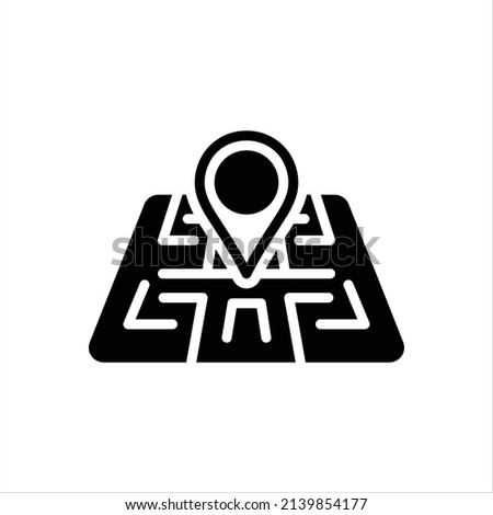 Vector black icon for acres Royalty-Free Stock Photo #2139854177