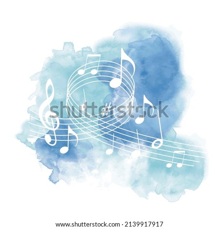 Music background graphic with notes.