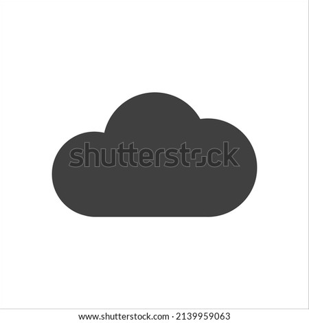 cloud icon on a white background. simple icon