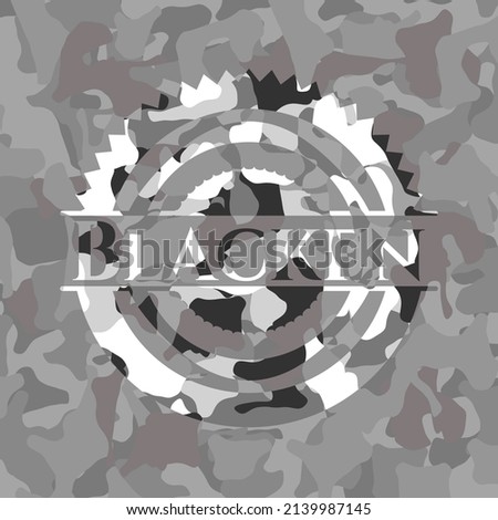 Blacken on grey camo pattern 
