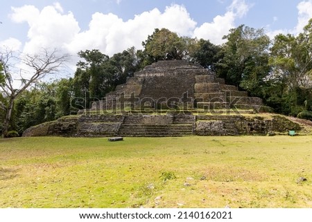 Architecture in the Mayan Ruins in Belize Royalty-Free Stock Photo #2140162021