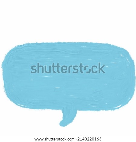 Chat Bubble Watercolor message chat, message block icon for background Illustration