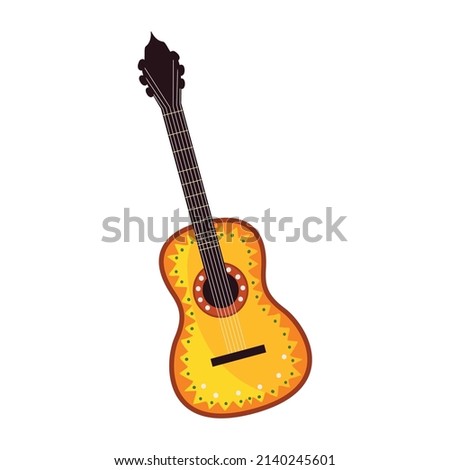 guitar mexico instrument icon isolated