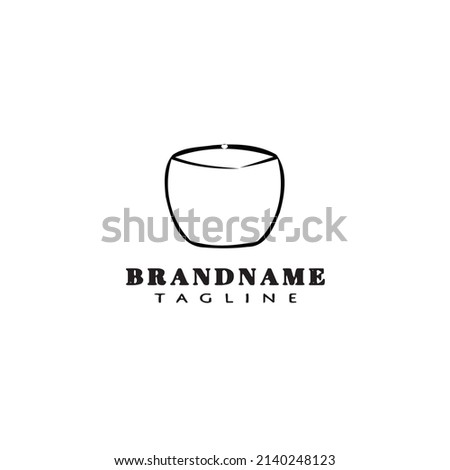 coffee cup logo design template icon modern vector