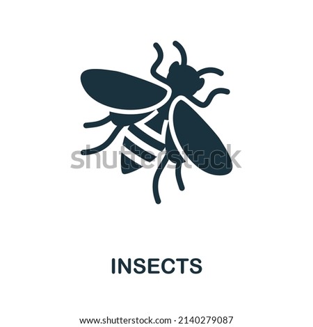 Insects icon. Monochrome simple Insects icon for templates, web design and infographics