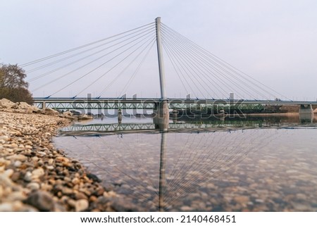 The new bridge Monostor over Danube between Hungary and Slovakia