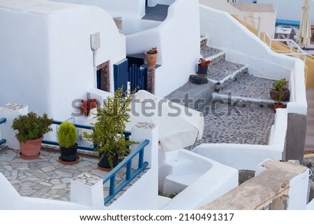 White architecture in Santorini, Greece. Perfect travel scenery