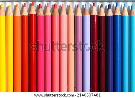 
Colorful colored pencils web background texture