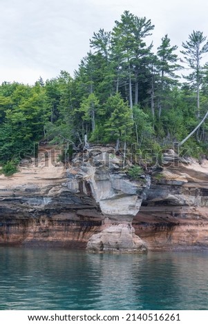Natural arches and sea caves along Lake Superior, Pictured Rocks National Lakeshore