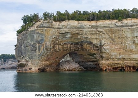 Natural arches and sea caves along Lake Superior, Pictured Rocks National Lakeshore