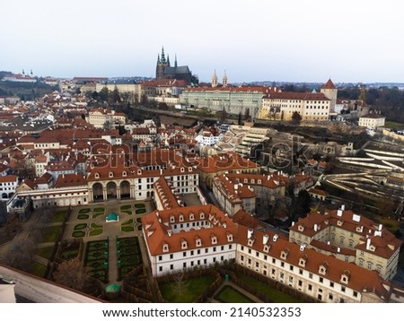 aerial photos of prague in czech republic 2022