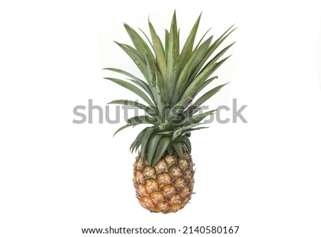 Pineapple on white background isolate.
