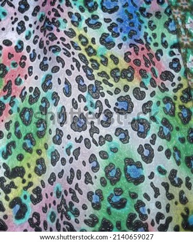 Leopard animal skin pattern. texture design seamless colorful fabric background print fashion design digital textile seamless mixed pattern trend combination painting trend new