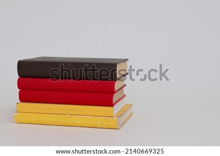 Books on white background , Germany