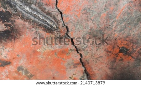 abstract background of the fracture pattern of a metal