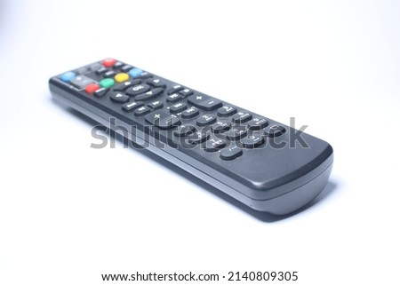 Remote tv isolated on white background.