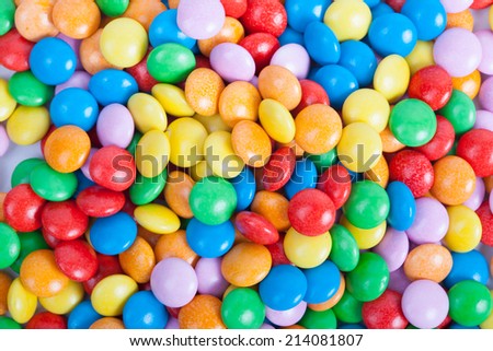 Close up of Colorful candy
