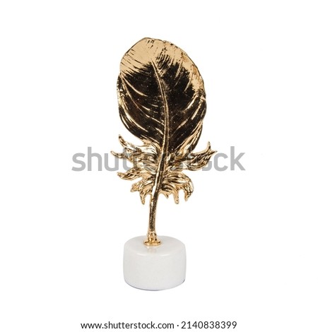 decorative object luxury accessory for interior design isolated on white background Royalty-Free Stock Photo #2140838399