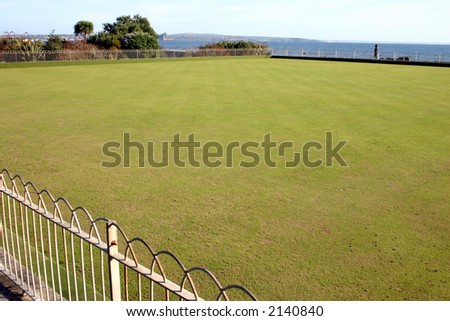 A bowling green, Penzance, Cornwall.