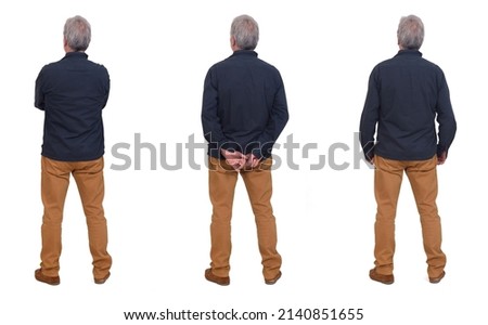 line of a group of same men on white background Royalty-Free Stock Photo #2140851655