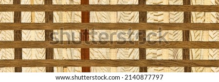 Wooden marquetry, patterns created from the combination of different woods, wooden floor, parquet, cutting board