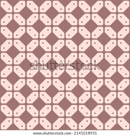 Japanese Diagonal Cross Shape Vector Seamless Pattern